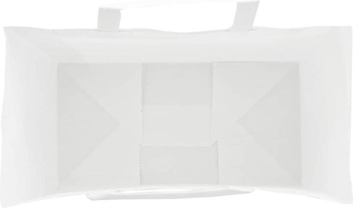Produktbild VidaXL Kraftpapiertüten 50 Stk. mit Henkel Weiss 32x17x25 cm Papiertüte (Geschenkbox, 50 x)