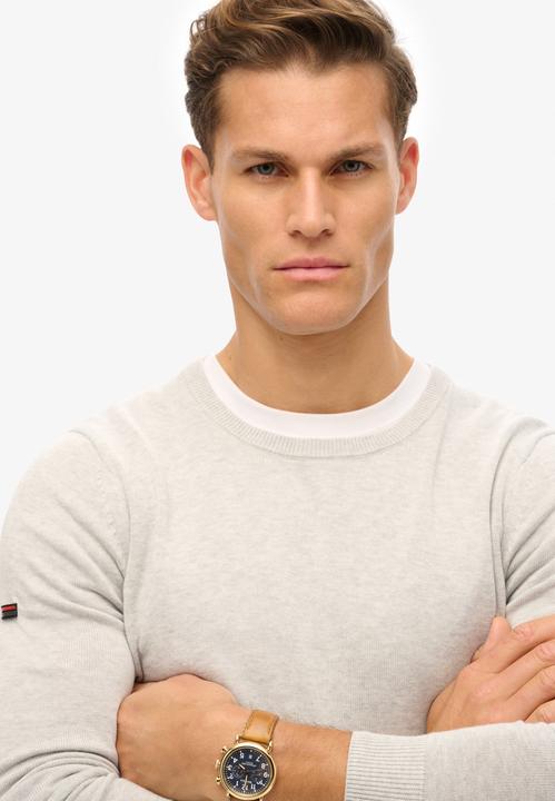 Produktbild Superdry Leichtes Essentials Strick-Sweatshirt mit Rundhalsausschnitt (XXL)