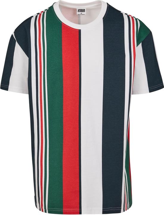 Actual product image Urban Classics Heavy Oversized Big AOP Stripe Tee (M)
