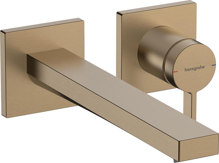 hansgrohe Tecturis E Engreeps wastafelkraan inbouw voor wandmontage met uitloop 22,5 cm Brushed Bronze