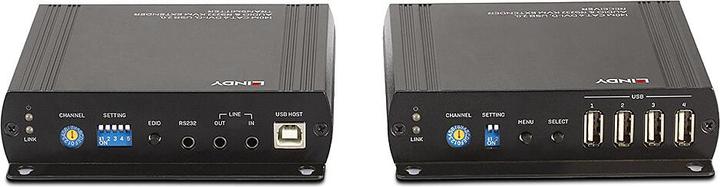 Actual product image Lindy DVI-D, USB, Audio & RS232, KVM Extender