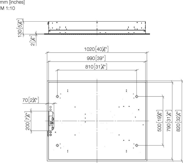 Produktbild Dornbracht 41100979-85 RegenPA f.Deckeneinbau Serienneutral (35 l/min)