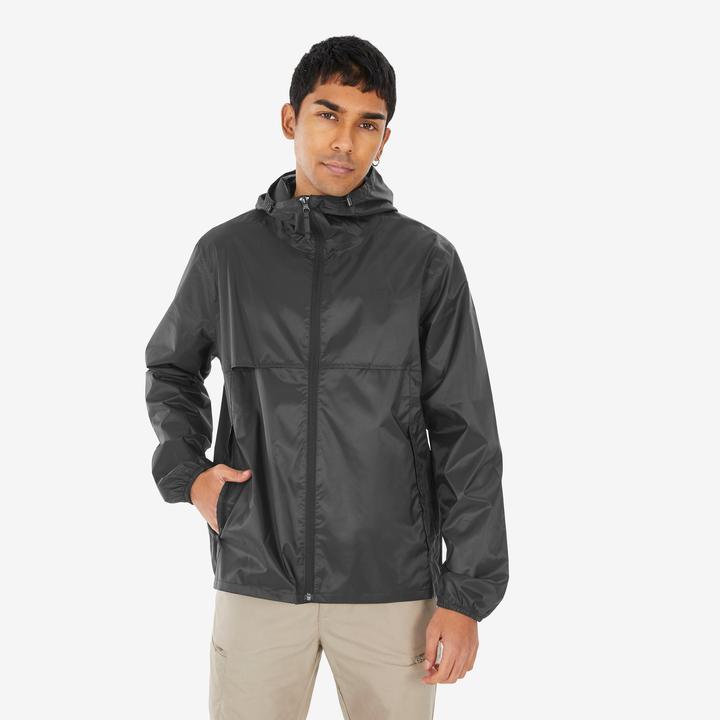 Produktbild Quechua Regenjacke Herren Raincut Fullzip - schwarz (XXL)