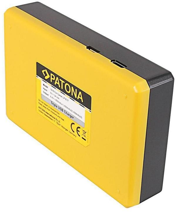 Actual product image Patona Triple charger Canon LP-E17 (Camera battery charger)
