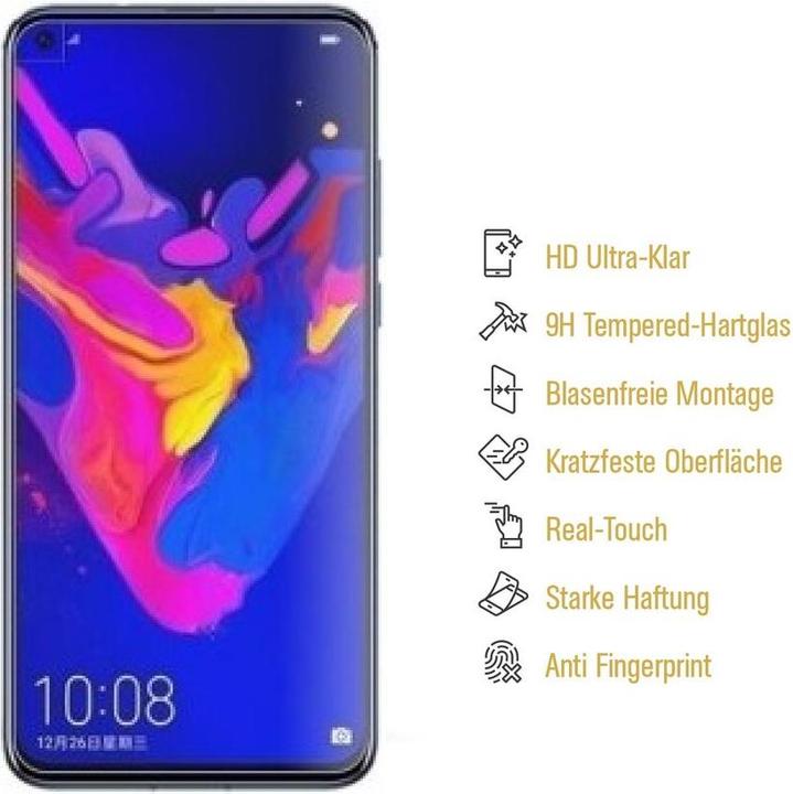 Produktbild Protectorking 3x echtes Tempered 9H Panzerhartglas 3D KLAR (3 Stück, Huawei Nova 4)