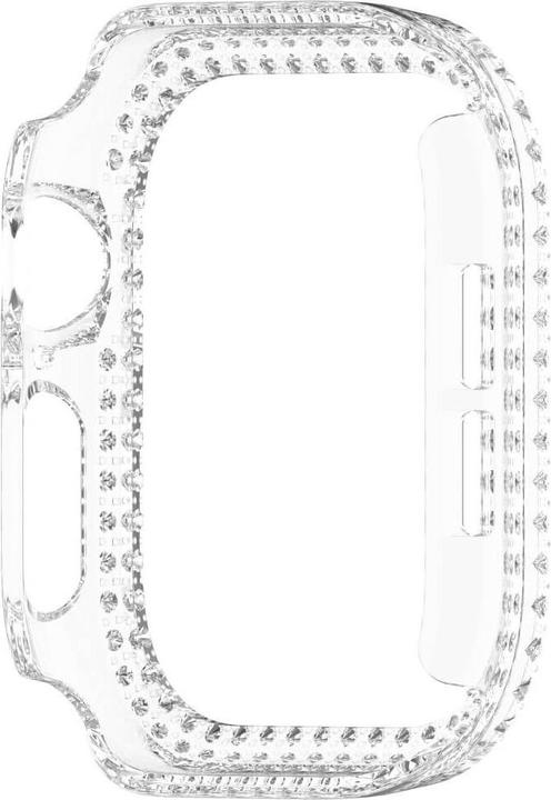 Actual product image Cover-Discount Apple Watch 10 - 42mm - Glitter rhinestone protective case