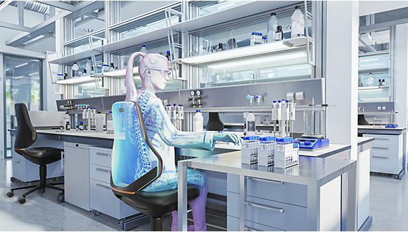 Produktbild Bimos Arbeitsdrehstuhl TEXON Labor+Produktion