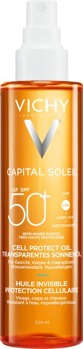 Vichy Capital Soleil Invisible (Sonnenöl, SPF 50+, 200 ml)