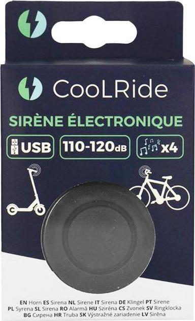 Produktbild P2R klingel - hupe fahrrad - roller elektronisch wiederaufladbar usb - 4 töne 110-120 dezibel kind