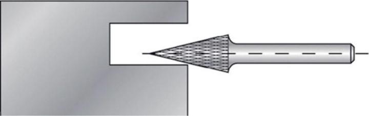 Produktbild Ruko Frässtift SKM Ø 10 mm Kopflänge 20 mm Schaft-Ø 6 mm Hartmetall Blank Verzahnung KVZ 4