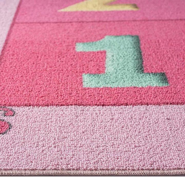 Image du produit Paco Home Prinzessinnen Hüpfspiel Kinder Spielteppich mit Herzen (140 x 200 cm)