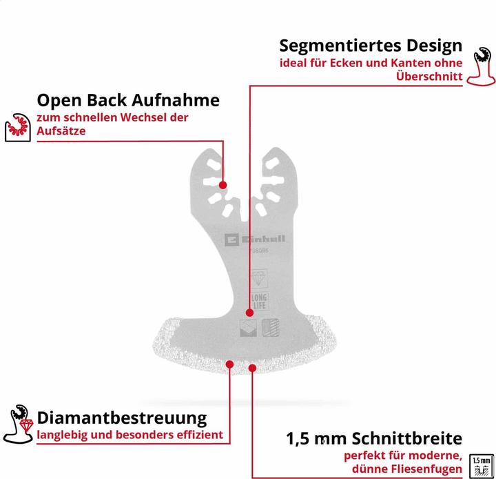 Produktbild Einhell Segmentmesser, 504980, 57 mm (Cutter)