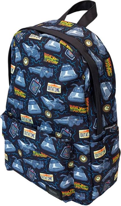 Actual product image Loungefly Universal by Full-Size Nylon Rucksack Back to the Future 40th Anniversary