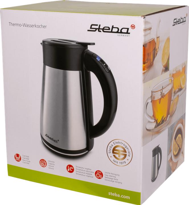 Produktbild Steba Wasserkocher 1,5L WK 31 THERMO eds/sw (1.50 l)