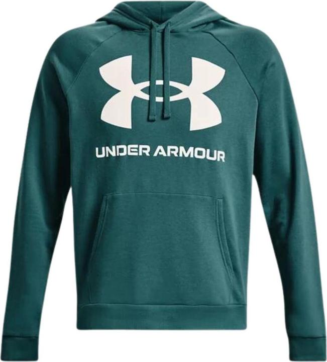 Under Armour Herren Rival Fleece Big Logo HD Grünes Sweatshirt 1357093 722 (XL) (XL)