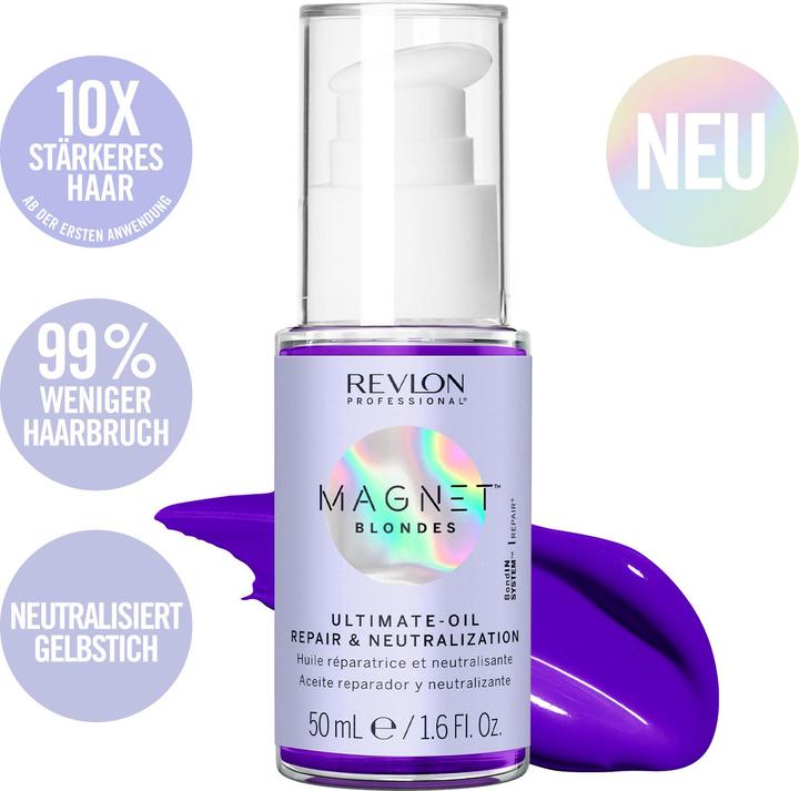 Image du produit Revlon Professional Magnet™ Blondes Ultimate-Oil - Réparation & Neutralisation (50 ml)