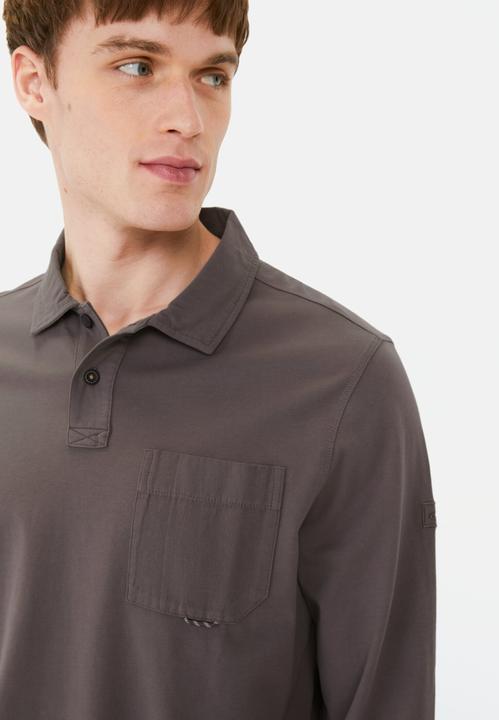 Actual product image Camel Active Langarm Poloshirt aus reiner Baumwolle (M)