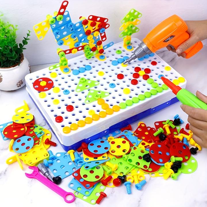 Produktbild Activity Board STEM-Spielzeug für Kinder, Konstruktions- und Bohrspielzeug für Kinder, Konstruktionsspiele mit