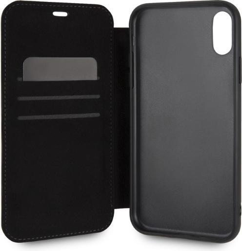 Productafbeelding BMW BMFLBKI61LLST iPhone Xr boek beżowy/taupe Logo Opdruk (Apple iPhone XR)
