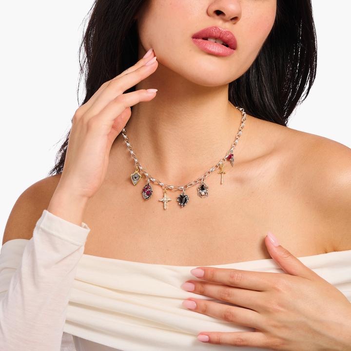 Immagine prodotto Thomas Sabo Collana con ciondoli True Romance (Argento 925, Giallo oro, 45 cm)