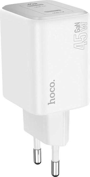 Produktbild Hoco N42, 45W, 3A, 2 x USB-C, with Lightning Cable, weiss (45 W)
