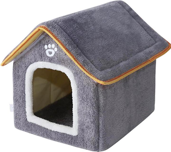 Produktbild Kerbl 81341 Katzenhaus Paola Eco, Mediterrane Optik, Recycelter Kunststoff, Graugrün/Braun 60x51x41c (Katze)
