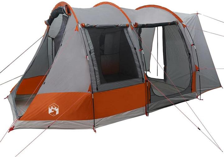 Immagine prodotto VidaXL Tenda auto 2 persone Grigio e arancione Impermeabile (12.40 kg, 2 persone)