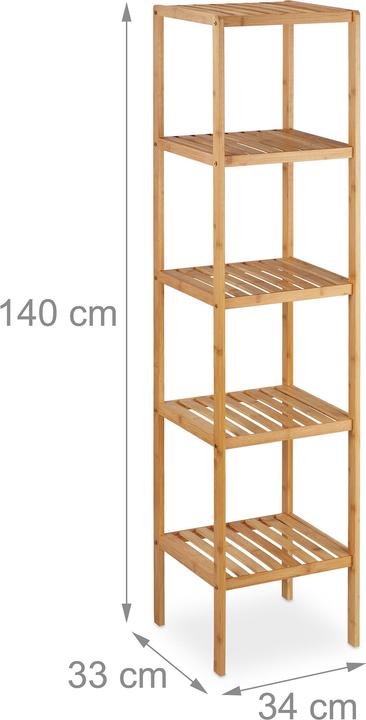 Actual product image Relaxdays Bamboo (34 x 33 x 140 cm)