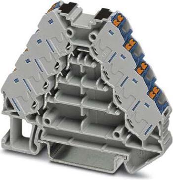Produktbild Phoenix Contact PTRV 4-PV /BU 3270247 Potenzialverteiler 0.14 mm² 1.50 mm² Grau 10 St.