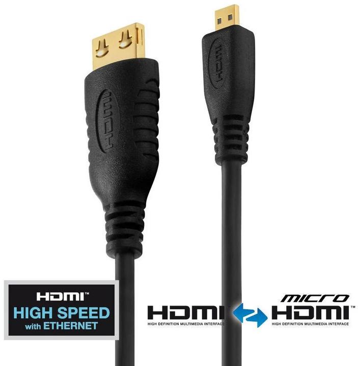 Produktbild Purelink micro HDMI (Typ D) — HDMI (Typ A) (1 m, HDMI)