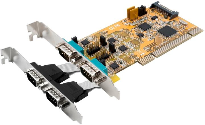Produktbild Exsys 4S Seriell RS-232/422/485 PCI Karte, POS einstellbar (FTDI Chip-Set)