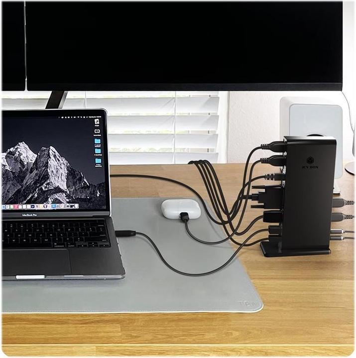 Image du produit Icy Box IB-DK2241AC - Multi-Dock USB Type-A 3.0 (USB-B, 11 Ports)