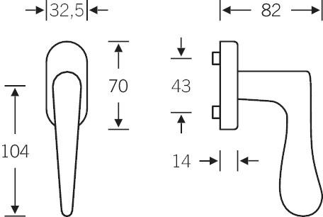 Actual product image FSB Window handles 1144