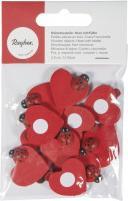 Image du produit Rayher Pièces diffusantes en bois: coeur avec coléoptère
