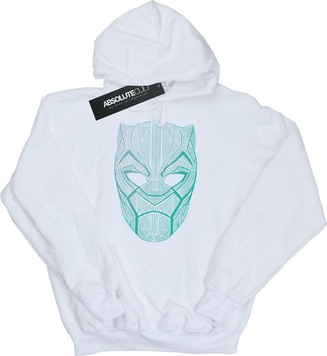 Schwarzer Panther Stammesmaske Hoodie (XXL)