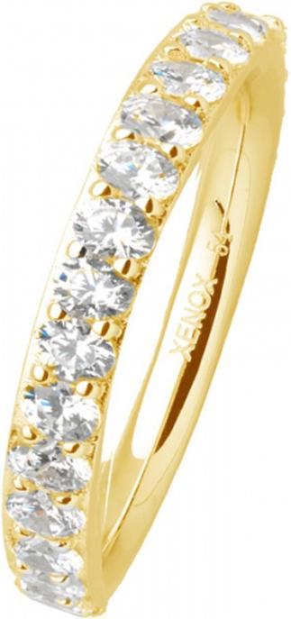 Xenox Krappe Gold Ring (54, 925 Silber)