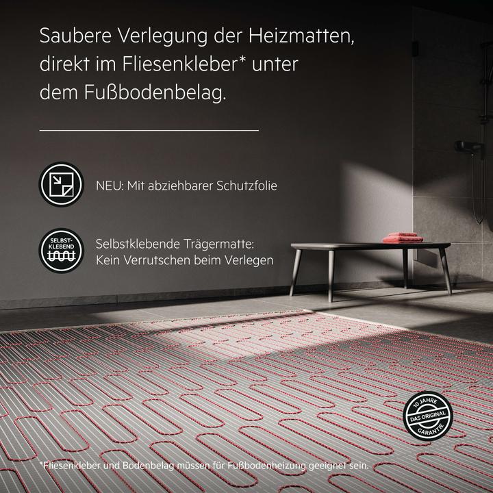 Produktbild AEG Haustechnik Comfort Turbo Thermo Boden TBS TC 200/5 Set Plus, elektr. Fussb.hzg. Komplettset 5 m², 200 W/m²