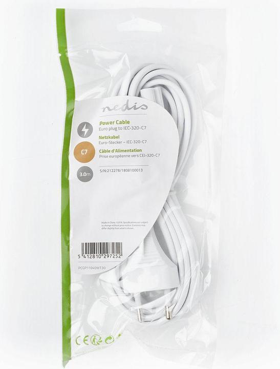 Actual product image Nedis Power cable IEC-320-C7 (3 m)