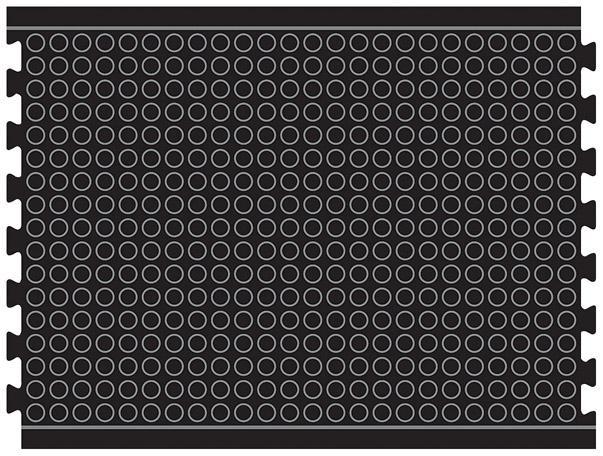 Actual product image Miltex Anti-fatigue mat YOGA DOME, black napped (120 x 90 cm)