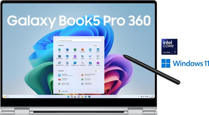 Produktbild Samsung Galaxy Book5 Pro 360 (16", Intel Core Ultra 7 258V, 32 GB, 1000 GB, DE)
