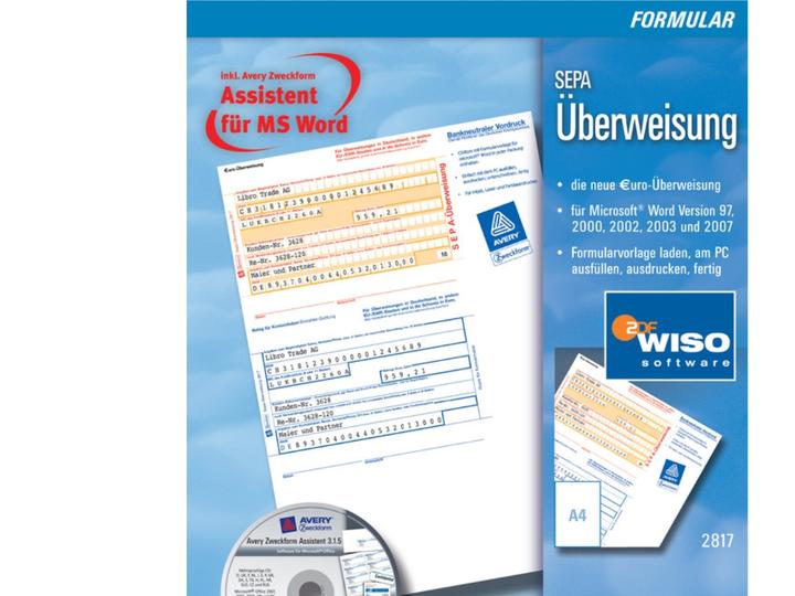 Produktbild Avery Sepa-Überweisung (100 x)