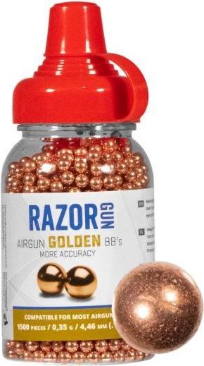 Actual product image Razorgun Śrut 4 46 mm BBs Golden kulka stalowa1500