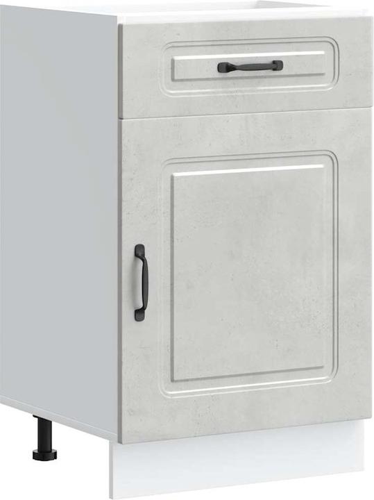 Actual product image VidaXL Kitchen base unit Kalmar Concrete grey Wood-based sink base unit (50 x 46 x 81.5 cm)