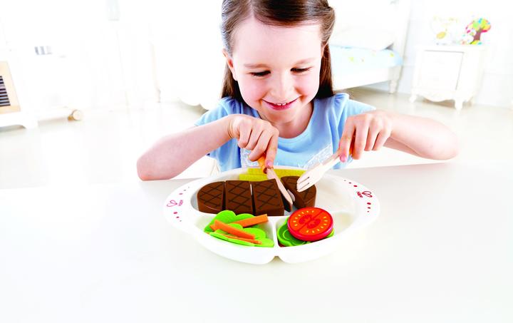 Produktbild Hape Hearty Home-Fertigmenü auf Teller