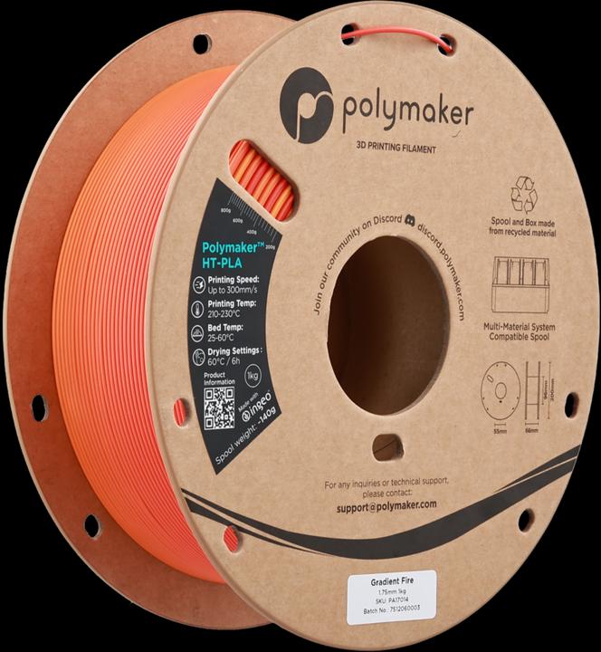 Actual product image Polymaker HT-PLA Gradient (Though PLA)