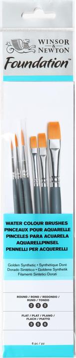 Winsor & Newton WAT COL SHORT No. 15 Rnd 2, 3, 5, Flat 3, 5, 6 SH