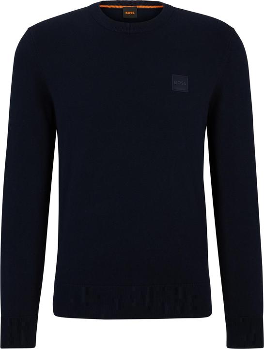 Hugo Boss Boss Orange Cotton Cashmere Kanovano Pullover Dark Blue (3XL)