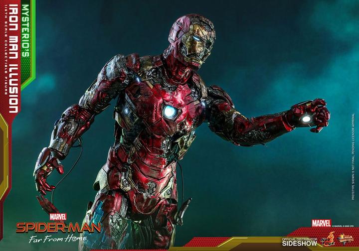 Actual product image Hot Toys Spider-Man: Far From Home "Mysterio's Iron Man Illusion" 1/6 Scale Figure