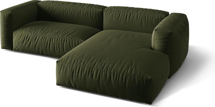 Actual product image Micadoni Modular Right Corner Sofa, "Martina", 2 Seats, 283x176x75 Made in Europe (Corner sofa, Modular sofa)