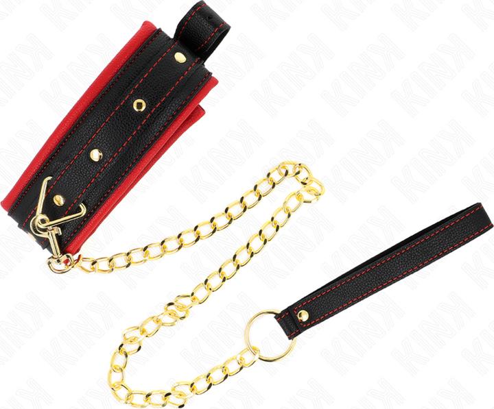 Actual product image Pipedream KINK - COLLAR WITH LEASH MADE OF SIMPLE FABRIC, ADJUSTABLE 33-48 CM X 5,7 CM